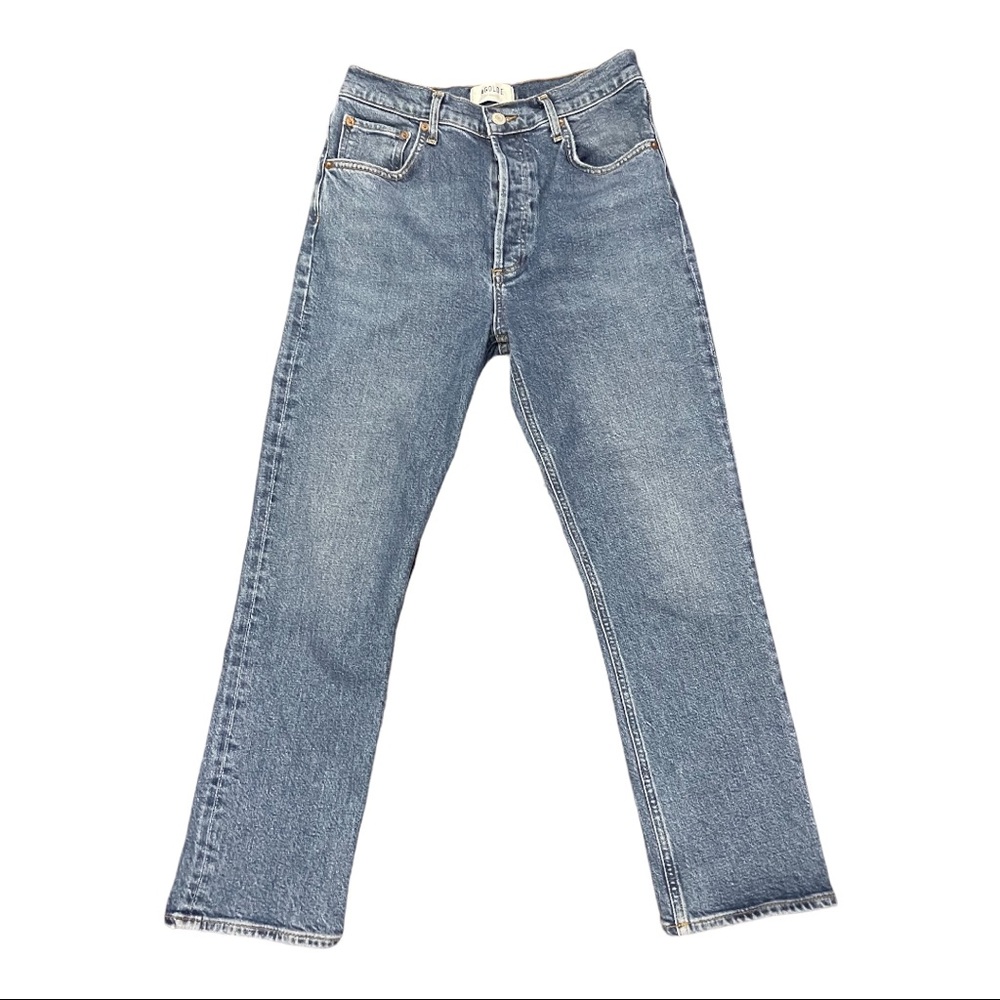 AGOLDE Riley High Rise Straight Crop in Transfer in Size 27 - Picture 5 of 11